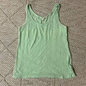 Mint green banana republic top